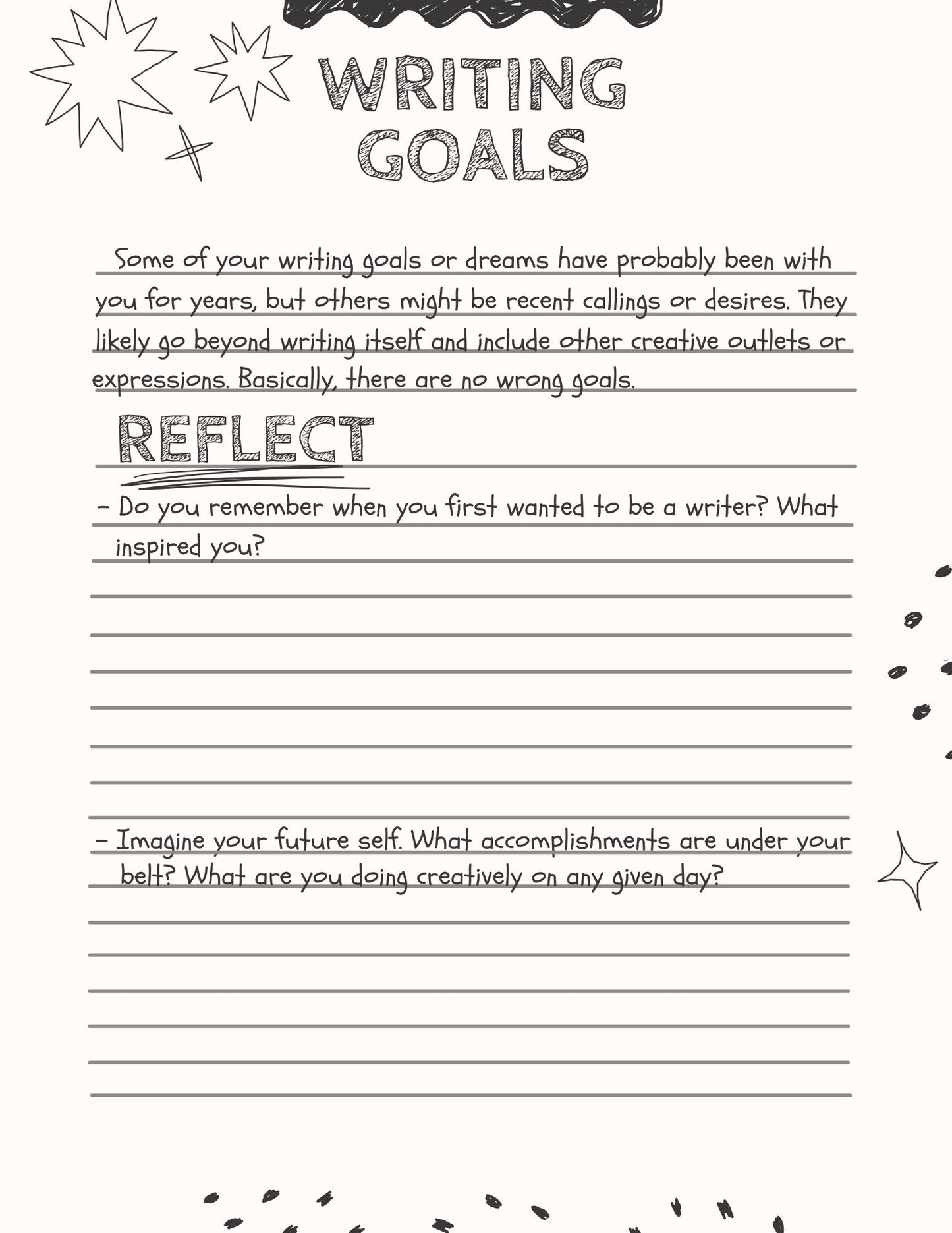 Write More in 2025 workbook