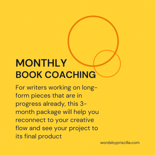 Monthly Book Coaching Package